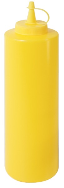 Quetschflasche 6,5 cm-Hoehe 24,0 cm-Volumen 0,70 Liter-Farbe gelb