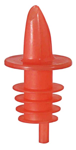 Universalausgiesser neonfarben-Laenge 7 cm-Durchlauf 4 mm-orange