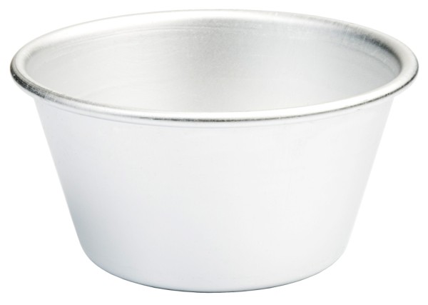 Pudding-Becherfoermchen, Alu Boden 7,0 cm-Hoehe 5,5 cm-Volumen 350 ml