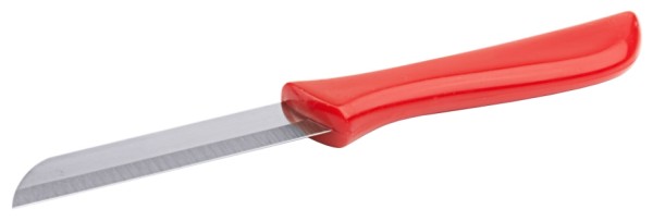 Kuechenmesser mit rotem Griff-Klingenlaenge 7,0 cm-16,0 cm