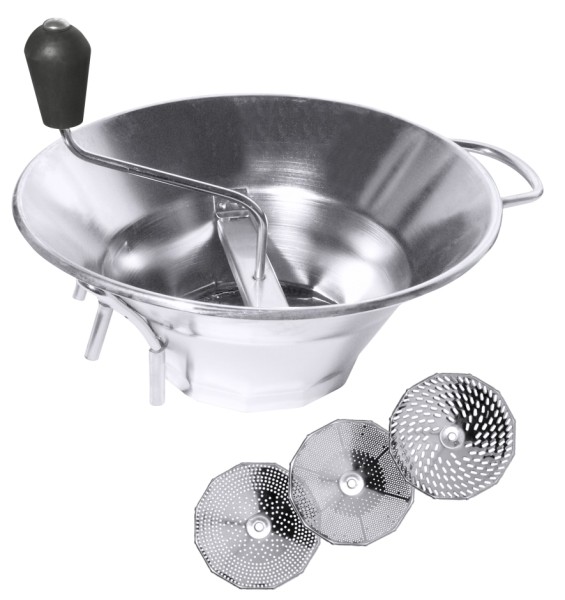 Passiergeraet Edelstahl 30 cm-Hoehe 13,0 cm-Volumen 5,0 Liter