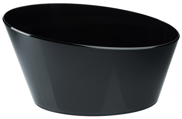 Sektkuehler, oval schwarz 46 cm