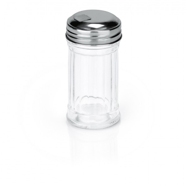 Mini Streuer American Style, 0,05 ltr., Glas/Edelstahl