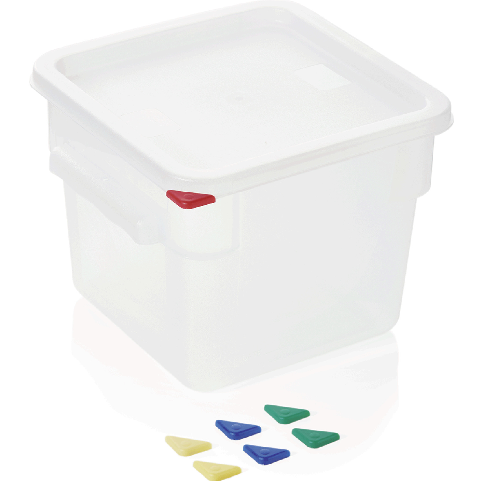 Vorratsbehälter mit Deckel, 6,0 ltr., 22,5 x 22,5 x 19 cm | Gastro Kochshop