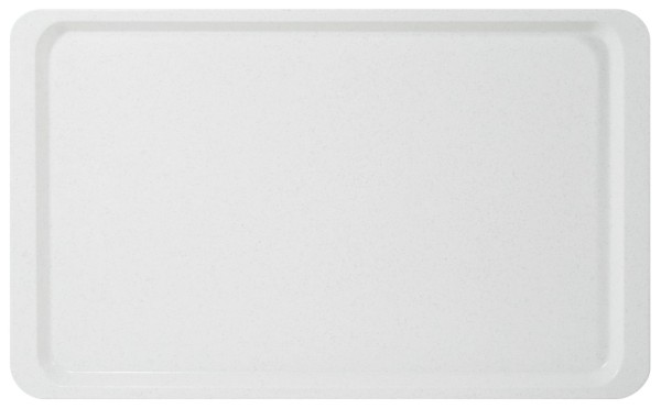 Tablett Euronorm 1/1-Laenge 53,0 cm-Breite 37,0 cm-Hoehe 1,6 cm-weiss