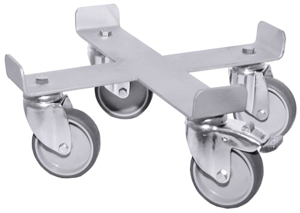 Rolli aus Edelstahl 18/10 mit Rad 70 mm-passend zu 3008075