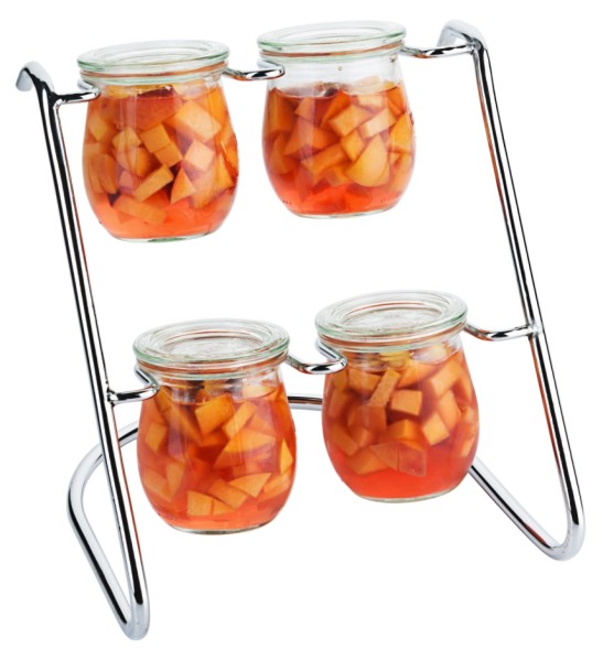 Serviergestell mit 4 Tulpenglaeser von Weck®