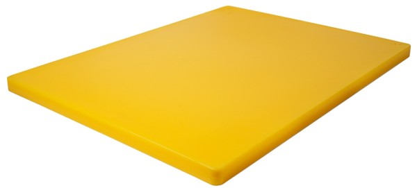 HACCP Schneidbrett hochdicht, ohne Fuesse 61 x 46 cm-2,5 cm dick-Farbe gelb