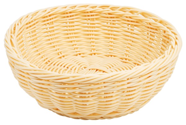 Polyrattan Korb rund 21 cm-Hoehe 9,0 cm