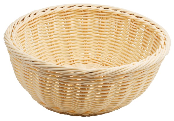 Polyrattan Korb rund 25 cm-Hoehe 9,0 cm