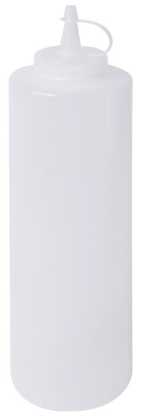 Quetschflasche 6,5 cm-Hoehe 24,0 cm-Volumen 0,70 Liter-Farbe WEIss