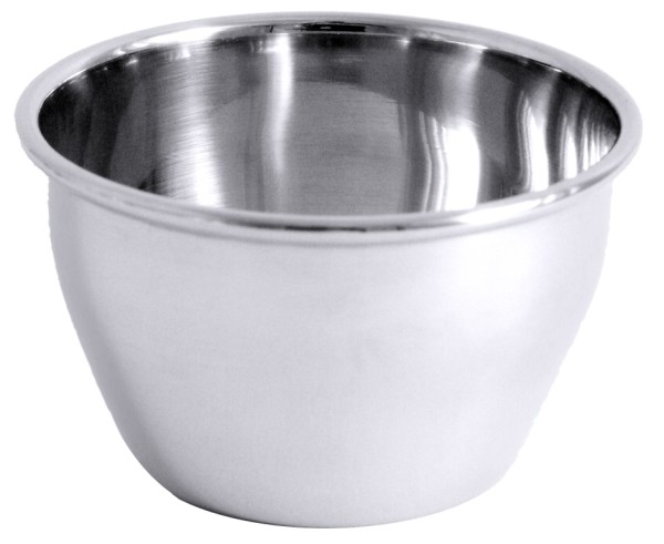 Puddingfoermchen aus Edelstahl Boden 4,8 cm-Hoehe 4,8 cm-Volumen 150 ml