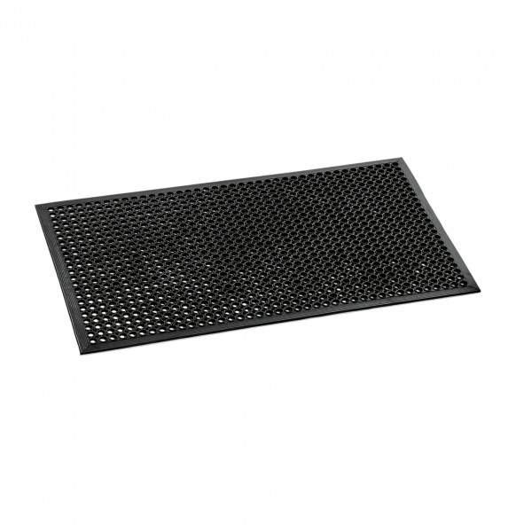 Fußbodenmatte, 152,5 x 91,5 x 1,2 cm, schwarz, Gummi