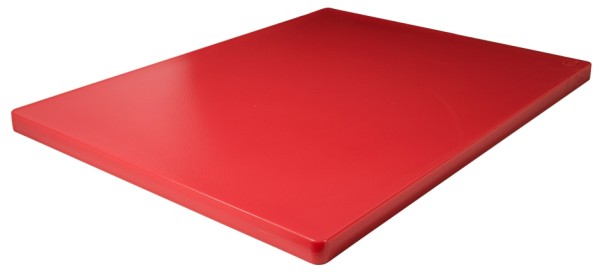 HACCP Schneidbrett hochdicht, ohne Fuesse 61 x 46 cm-2,5 cm dick-Farbe rot